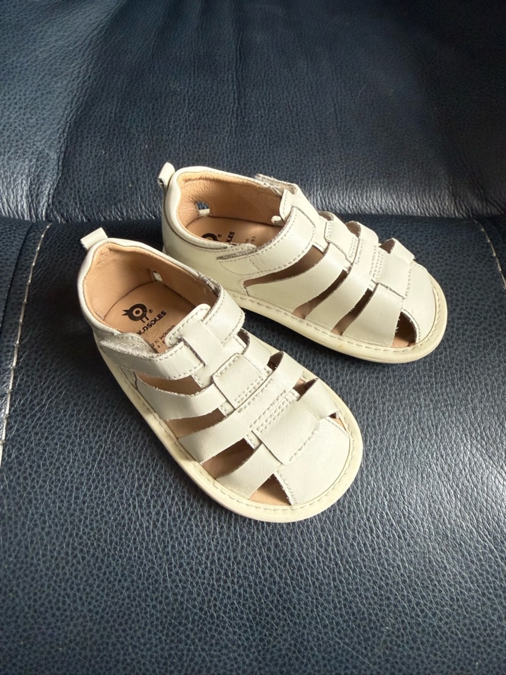 Old Soles Cream Fisherman Sandals for Kids